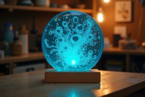 Epoxidharz LED Lampen selber gestalten
