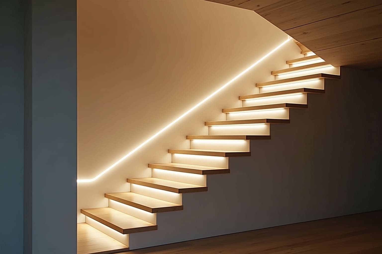 Led Streifen Treppe Wand