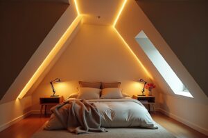 12 LED Dachschrägen Beleuchtungsideen